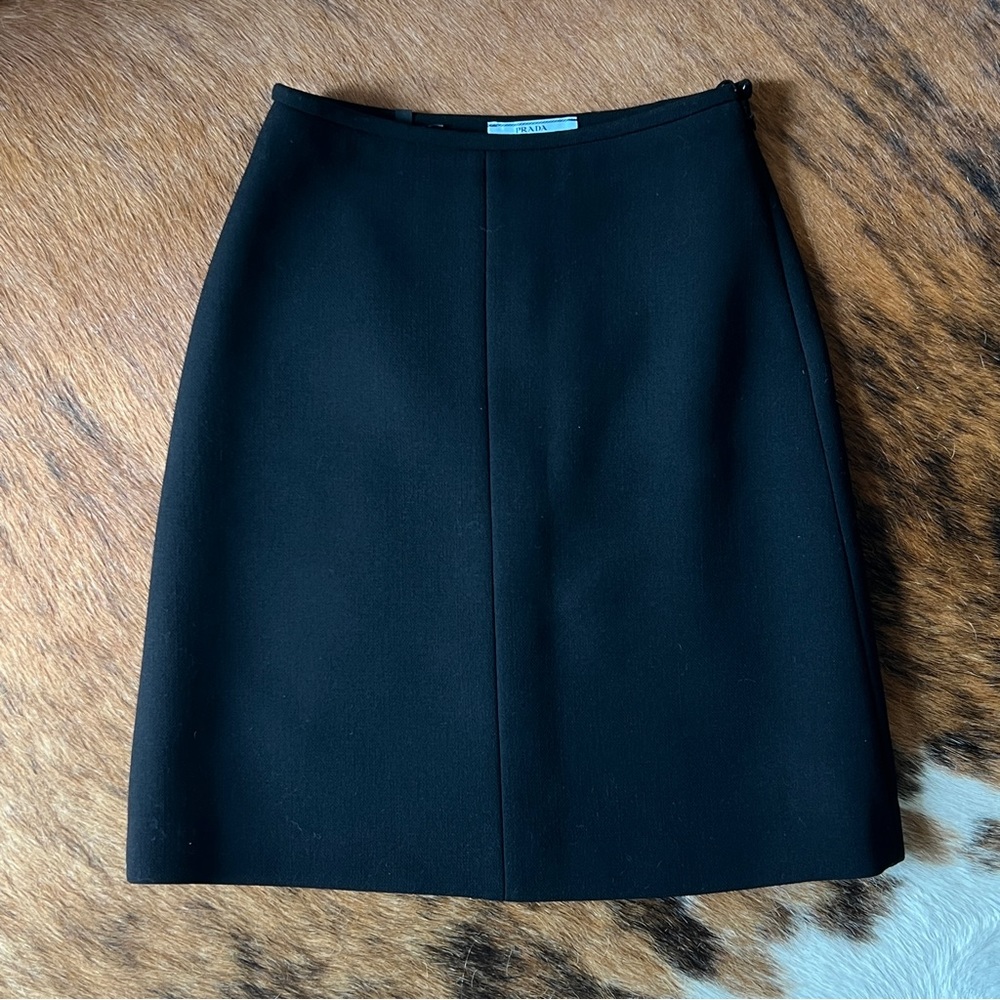 Prada wool pencil skirt